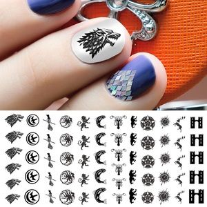 💌BO/GO$6 Game Of Thrones Nail Water transfer decals